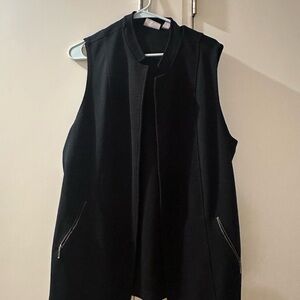 Chico's Black Sleeveless Vest